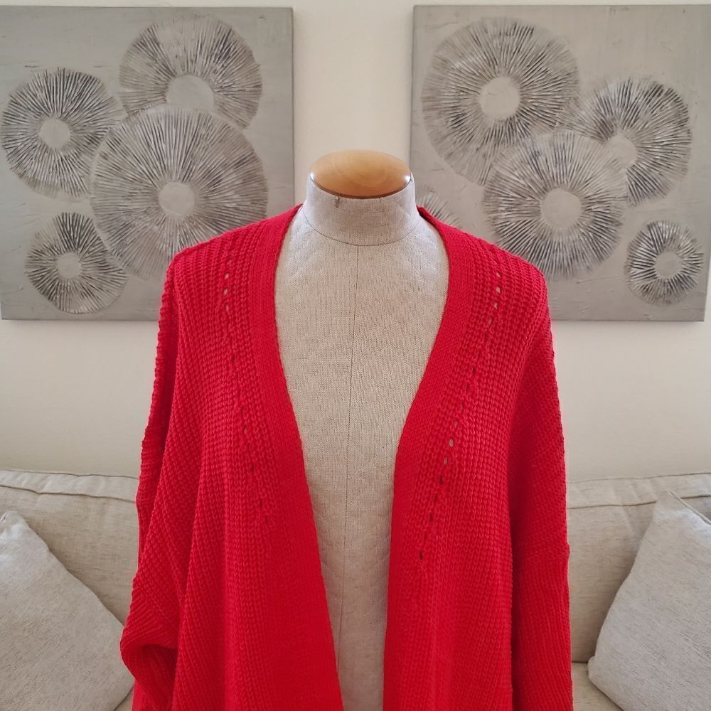CCK Style Wool-Blend Open Cardigan sz Med - Picture 3 of 11